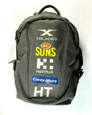 Gold Coast Suns X Blades Rare Player Issue Backpack Bag Afl