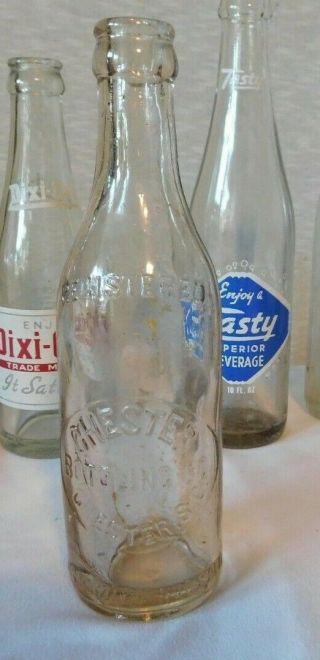 Rare Vintage Chester Bottling Co - Sc Slug Plate Soda Cola Bottle