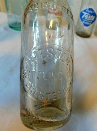 Rare Vintage CHESTER BOTTLING CO - SC Slug Plate Soda Cola Bottle 2
