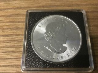 2015 Heart Privy Canada Maple Leaf 1 Troy Oz.  9999 Fine Silver Round Rare Coin 2
