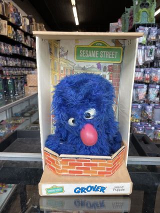 Vintage 70’s Muppets Sesame Street Grover Hand Puppet Jim Henson Rare