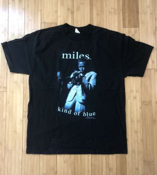 Vintage 2000 Miles Davis Kind Of Blue T - Shirt Sz Xl 90s Rare Blues Jazz