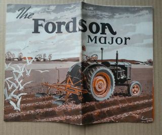 Rare Fordson Major Brochure - Uk Market