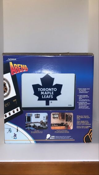 Vintage Nhl Toronto Maple Leafs Scoreboard Noma Arena Ceiling Light Rare