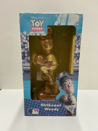 Disney Pixar Toy Story Strikeout Woody Bobblehead Bobble Dobbles Agp Rare