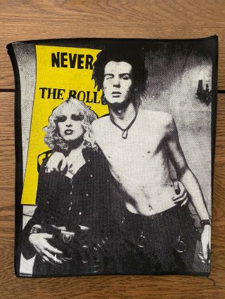 Rare Sid Vicious & Nancy Spungen Back Patch Era 1980s Sex Pistols