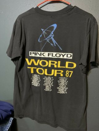 Vintage Pink Floyd 1987 World Tour T Shirt Size Large Rare Pink Floyd 3