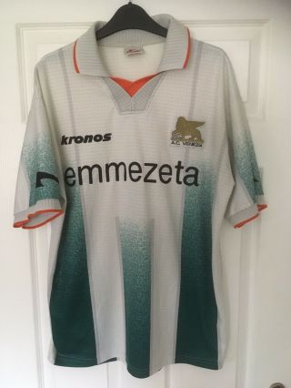 Rare Venezia Football Shirt 1999/00 Kronos Xl Italy Soccer Camiseta Trikot