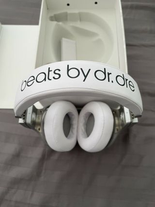 Old School,  Rare Monster Beats Pro Headphones By Dr.  Dre,  White/silver,  Wired