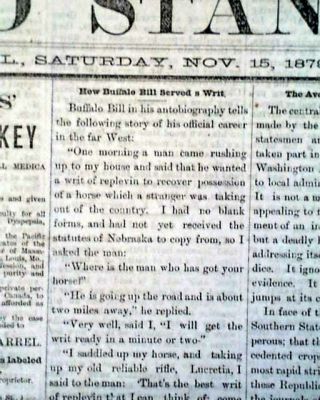Rare & Early Woodland Ca Yolo County California Old West 1879 Newspaper