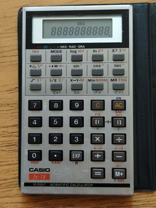 Rare Casio FX 78 Credit Card Size Scientific Calculator FX78 2