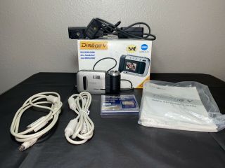 Rare Konica Minolta Dimage V Camera / Smartmedia 2mb - 5 Card Reader