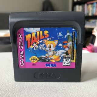 Tails Adventure Game Gear Cartridge Only Rare