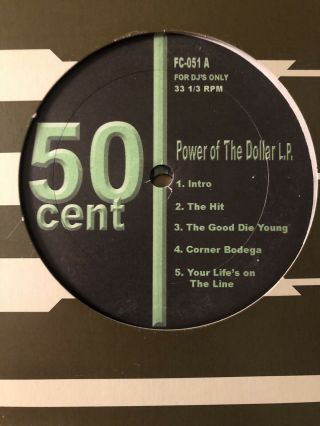Rare ⭐️ 50 Cent - Power Of The Dollar L.  P.  Mixtape Vinyl