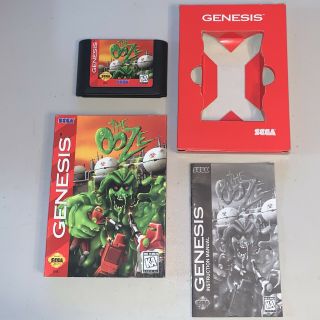 The Ooze (sega Genesis,  1995) Rare Red Box - Complete - Wow