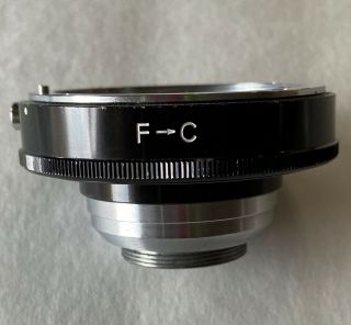 Rare Nikon Brand F To C Lens Mount Adapter Made In Japan