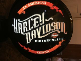 Rare Harley - Davidson Bar & Shield Rotating Wall Bar Light Color Design