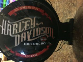 Rare Harley - Davidson Bar & Shield Rotating Wall Bar Light Color design 3