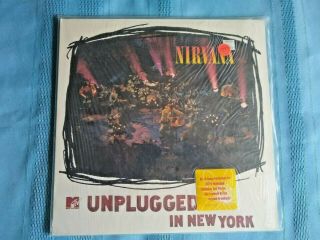 Rare Nirvana Mtv Unplugged In York Lp 1st Press Dgc - 24727 Kurt Cobain L@@k