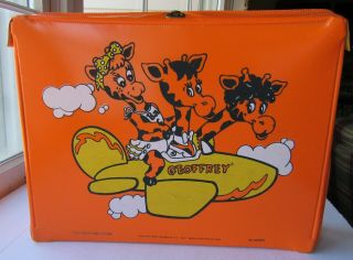 Rare Vintage Geoffrey The Giraffe Toys R Us Orange Carrying Case Tara Toy Corp
