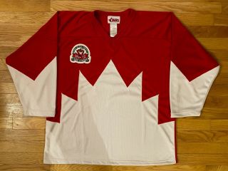 Vtg Rare 1972 Team Canada Summit Series Team Of The Century Jersey Size Large