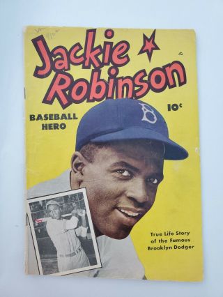 Jackie Robinson 1949 Baseball Hero Comic Book Rare