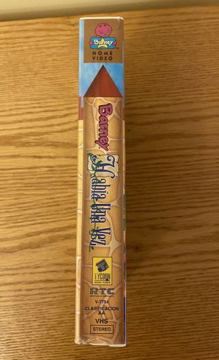 Rare Children’s TV Barney Once Upon A Time Habia Una Vez VHS Spanish Classic 3