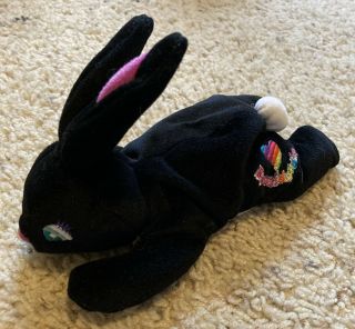Lisa Frank Boopsidoodle Bunny Rabbit Plush Stuffed Animal (rare Black Version)