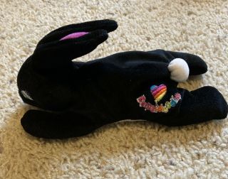 Lisa Frank Boopsidoodle Bunny Rabbit Plush Stuffed Animal (Rare Black Version) 2