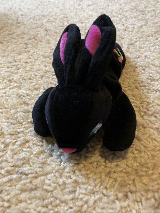 Lisa Frank Boopsidoodle Bunny Rabbit Plush Stuffed Animal (Rare Black Version) 3