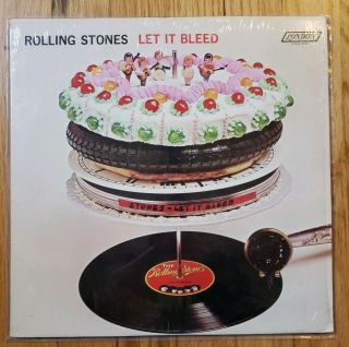 The Rolling Stones Let It Bleed 1969 London Nps - 4 Shrink W/ Rare U.  S.  Poster Ex