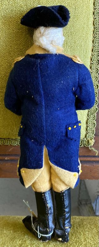 RARE Antique Tagged France Ravca Cloth Doll President George Washington 2