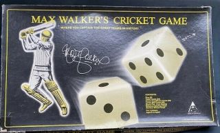 Max Walkers Cricket Board Game Very Rare