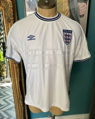 Vintage Rare Men’s Umbro England Football Shirt Size Xl Vgc