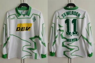 Rare Sv Werder Bremen 1993/1994 Vintage Home Football Shirt Jersey Puma Size Xl