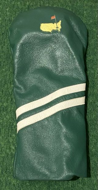 Rare Stitch The Masters Leather Driver Headcover Very Good Augusta
