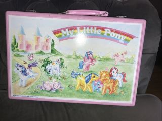 Vintage Very Rare My Little Pony Carry Case/suitcase Hasbro 1986