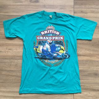 Rare Vintage 1993 British Grand Prix Motor Gp Donington T - Shirt Size M