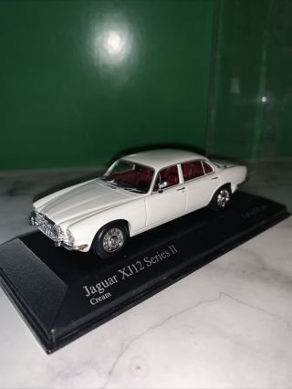 Minichamps 1/43 Scale 1975 Jaguar Xj12 Series Ii In Cream Boxed Rare
