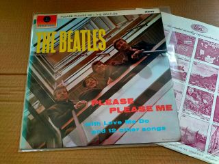 Beatles Please Me Lp Uk Parlophone 1963 - Rare Stereo One Emi Logo Stunning