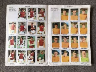 FKS Soccer Stars Football Sticker Album 1970/71 Vintage Full Rare Complete VGC 2