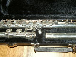 Gemeinhardt Flute J1,  With Silver Head - Rare Early Model For Young Students