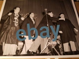 Three Stooges Rare Candid 8x10 Photograph Moe Larry Shemp Coca Cola Nashville