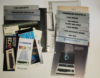 Commodore 64 Rare Promotional Dealer Advertising Items Cbm 8032 Sx64 Binder,