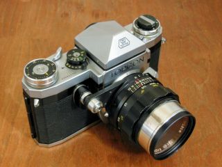 Rare Topcon R 35mm Slr Camera & Auto - Topcor 58mm F/1.  8 Lens (beseler B)
