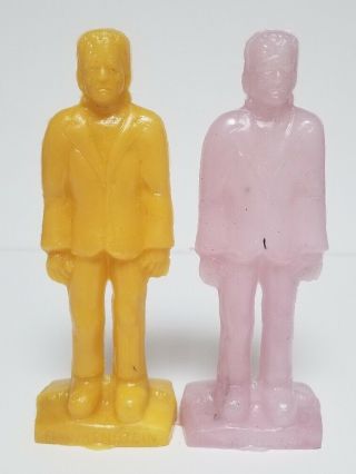 Mold - A - Rama Standing Frankenstein Monster Set Of 2 Moldarama Very Rare Colors