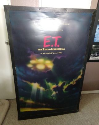 Rare Huge Vintage 1982 E.  T.  Light Up Movie Advertising Piece -