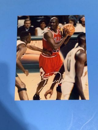 Michael Jordan Autographed 1996 Nba Finals 8x10 Signed Photo Chicago Bulls Rare