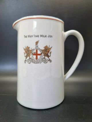 Ww1 Rare The War Time Milk Jug Lloyd George Propaganda Grimwades C.  1917 London