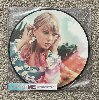 Taylor Swift Me Billboard Live Rehearsal Picture Disc Vinyl Rare
